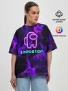 Женская футболка оверсайз / Impostor NEON