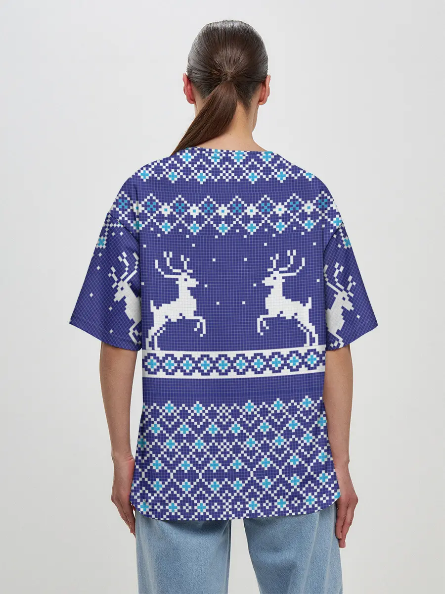 Женская футболка оверсайз / Олени