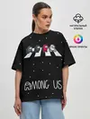 Женская футболка оверсайз / Among Us | Космический пешеход