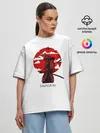 Женская футболка оверсайз / Samurai