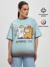 Женская футболка оверсайз / AMONG US - LOVE