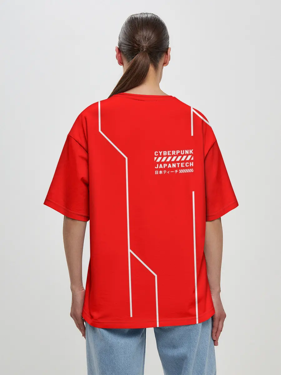 Женская футболка оверсайз / CYBERPUNK FASHION