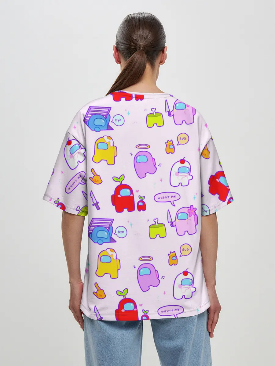 Женская футболка оверсайз / Among Us