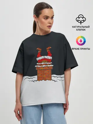Женская футболка оверсайз / С Новым Годом!