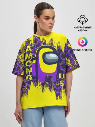 Женская футболка оверсайз / AMONG US