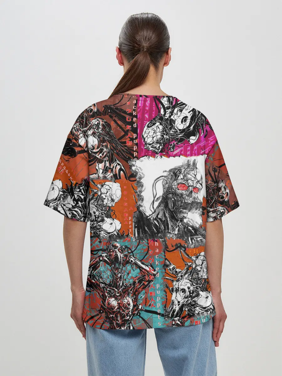 Женская футболка оверсайз / Cyberpunk 2077