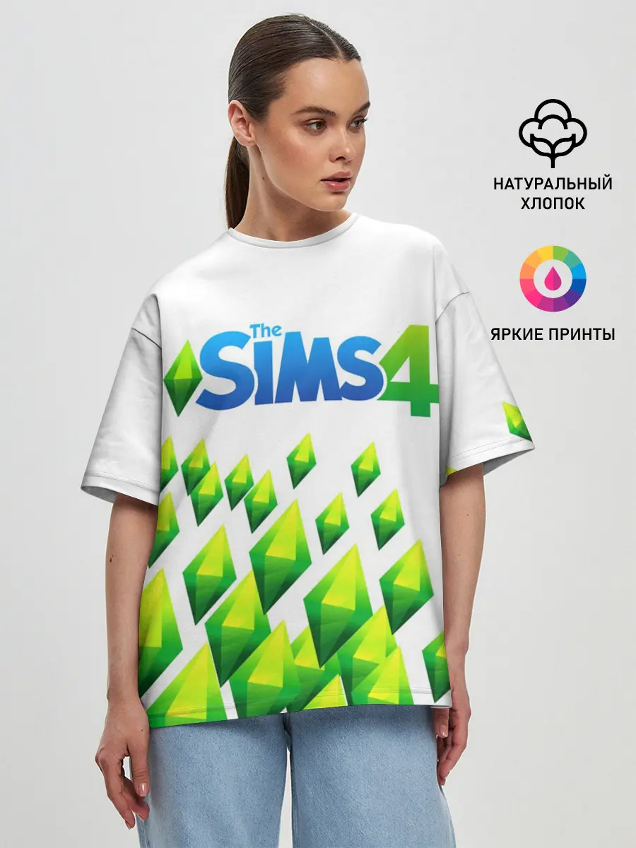 Женская футболка оверсайз / THE SIMS 4