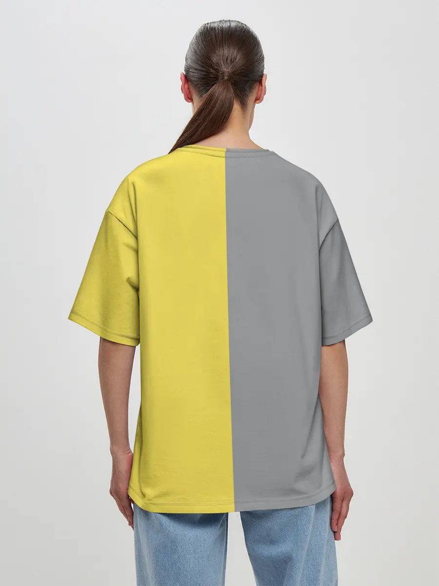 Женская футболка оверсайз / Ultimate Grey X Illuminating