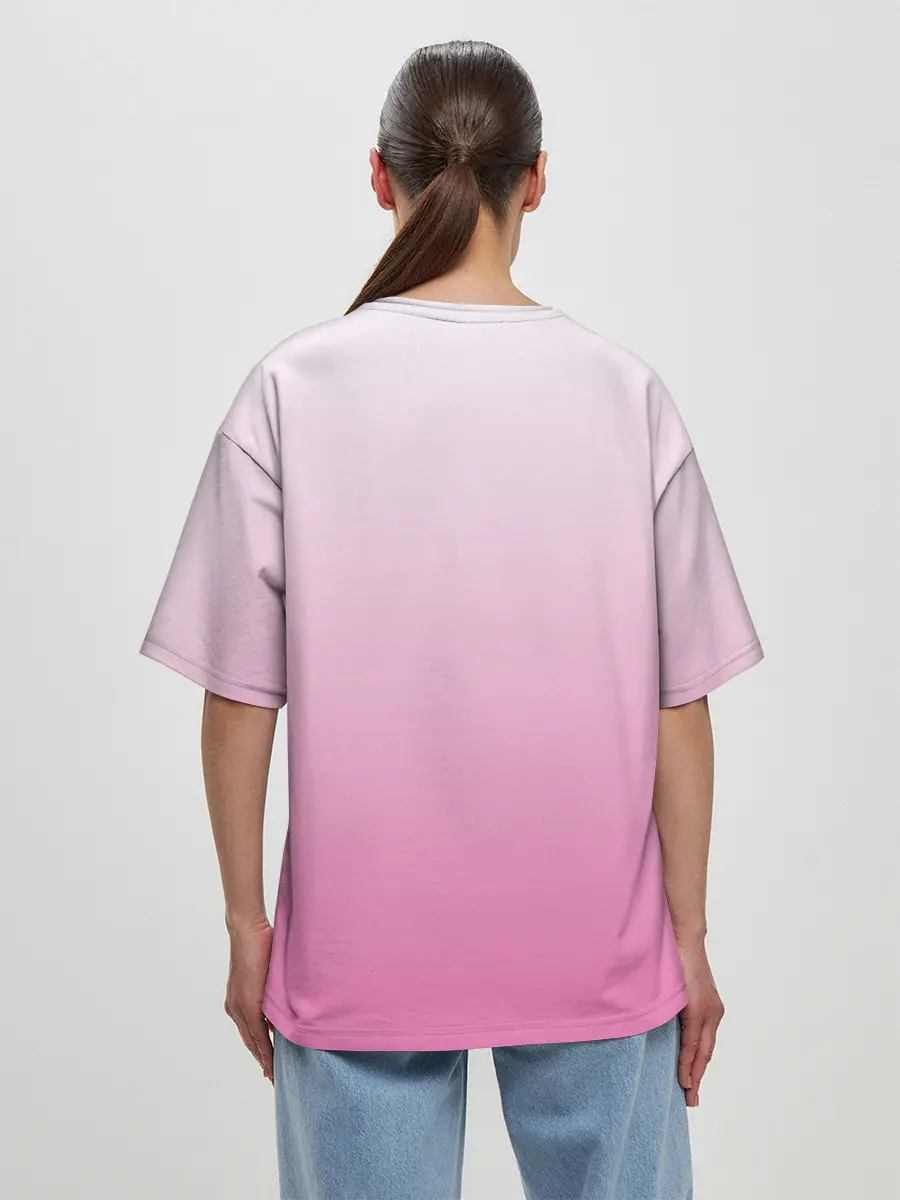 Женская футболка оверсайз / веселая овечка