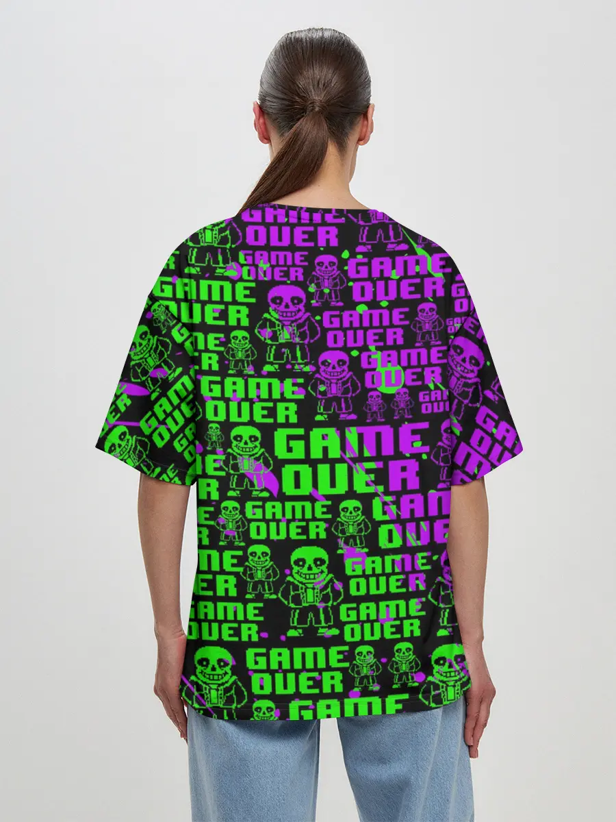 Женская футболка оверсайз / UNDERTALE