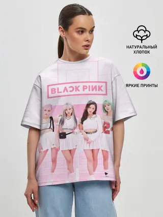 Женская футболка оверсайз / BLACKPINK