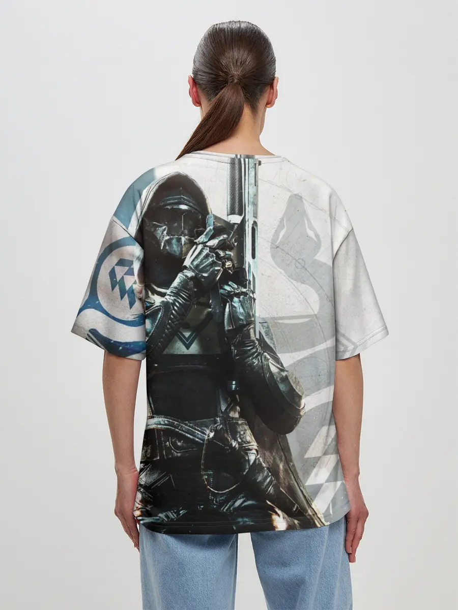 Женская футболка оверсайз / DESTINY, HUNTER