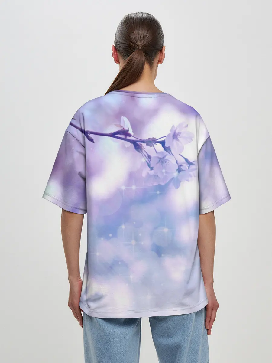 Женская футболка оверсайз / Эмилия