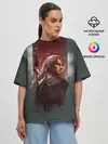 Женская футболка оверсайз / The Wticher 3D