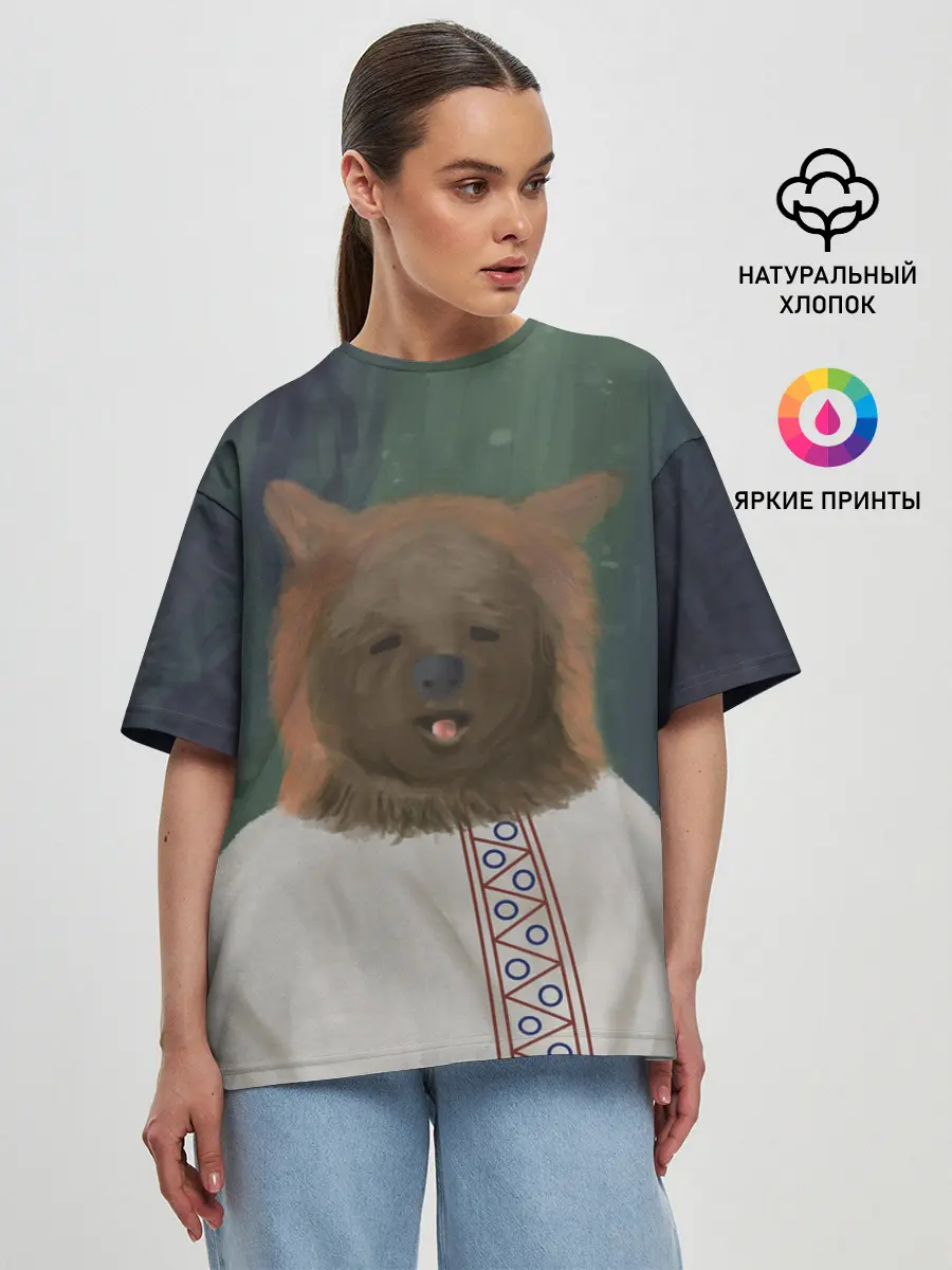 Женская футболка оверсайз / Ужас советских детей