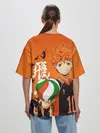 Женская футболка оверсайз / Волебольная команда из аниме HAIKYUU!!