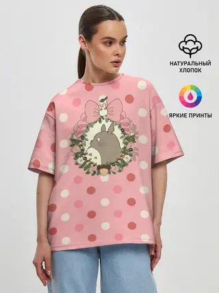 Женская футболка оверсайз / Тоторо