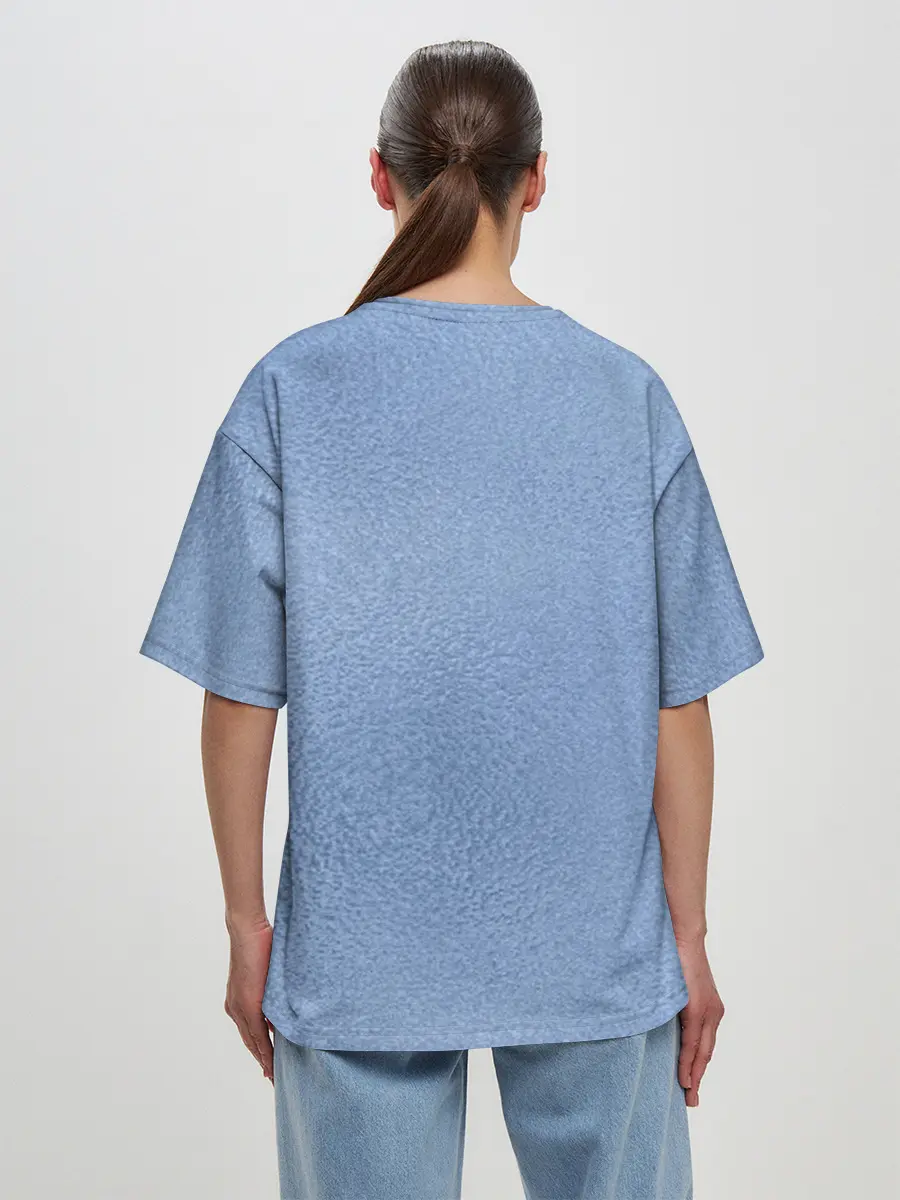 Женская футболка оверсайз / Улыбающийся кот