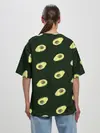 Женская футболка оверсайз / Авокадо
