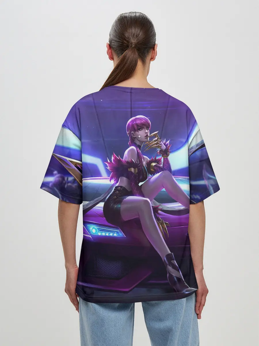 Женская футболка оверсайз / KDA Evelyn