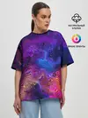 Женская футболка оверсайз / НЕОНОВЫЕ РАЗВОДЫ