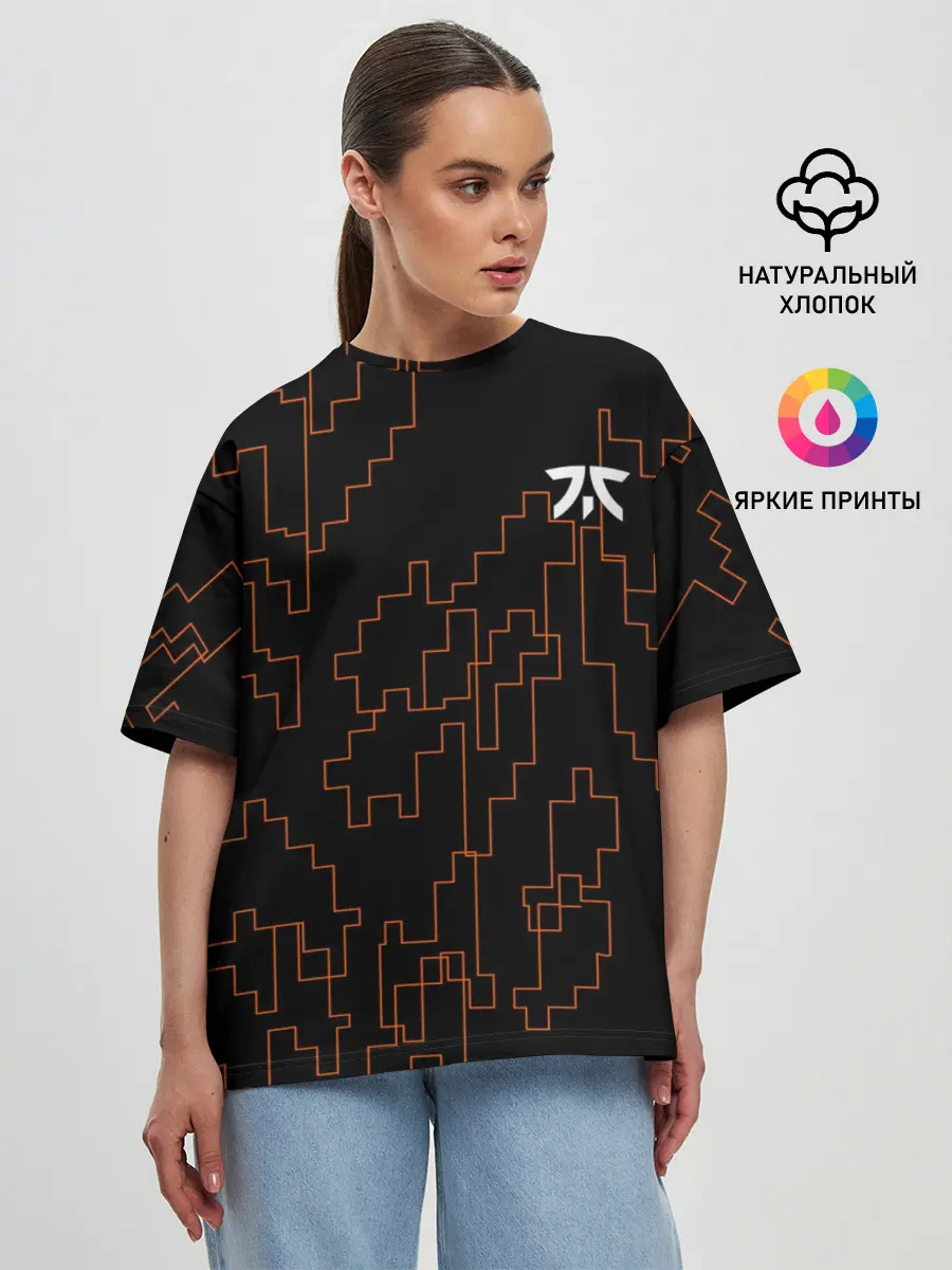 Женская футболка оверсайз / cs:go - Fnatic 2021