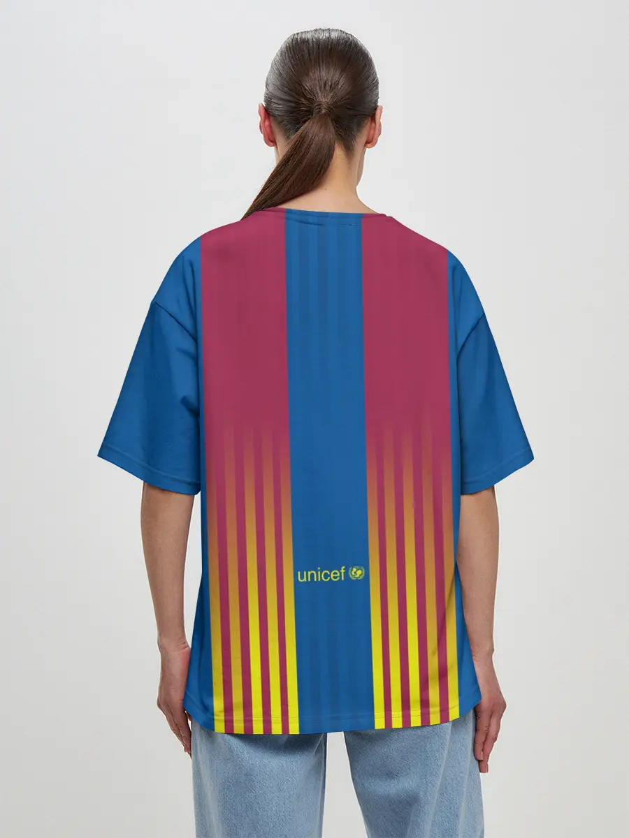 Женская футболка оверсайз / FC Barcelona | El Clasico La Liga