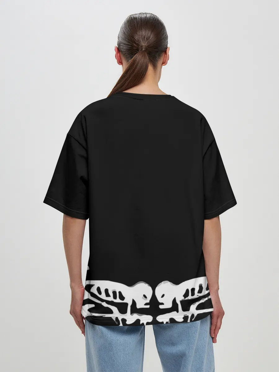 Женская футболка оверсайз / ГРАЖДАНСКАЯ ОБОРОНА,