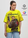 Женская футболка оверсайз / Cyberpunk 2077