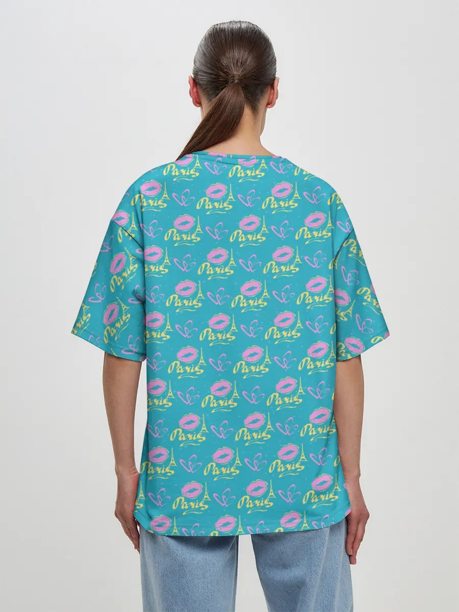 Женская футболка оверсайз / Love