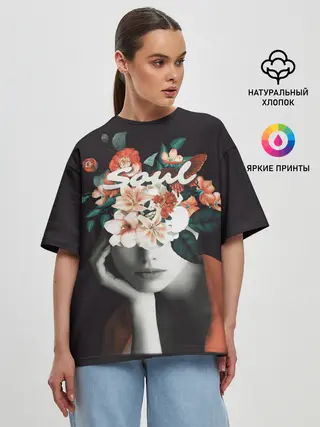 Женская футболка оверсайз / Soul