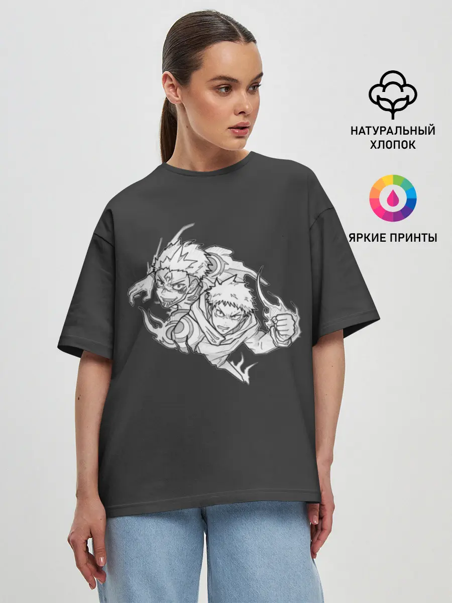 Женская футболка оверсайз / Сукуна/Итадори