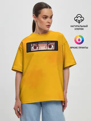Женская футболка оверсайз / Аниме Итачи Глаза