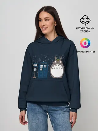 Женское худи / Тоторо и Тардис