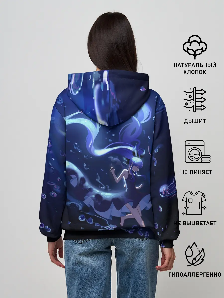 Женское худи / Вокалоид Мику Аква