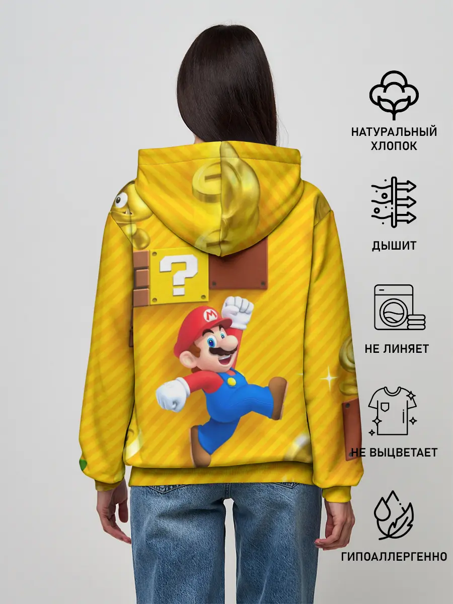 Женское худи / Супер Марио
