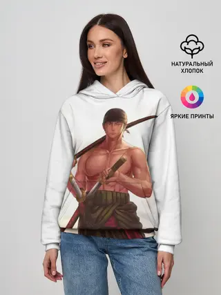 Женское худи / One Piece - Zoro