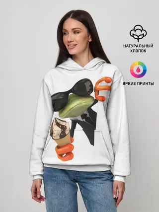 Женское худи / АГЕНТ ЛЕГУШАЧ | AGENT FROG