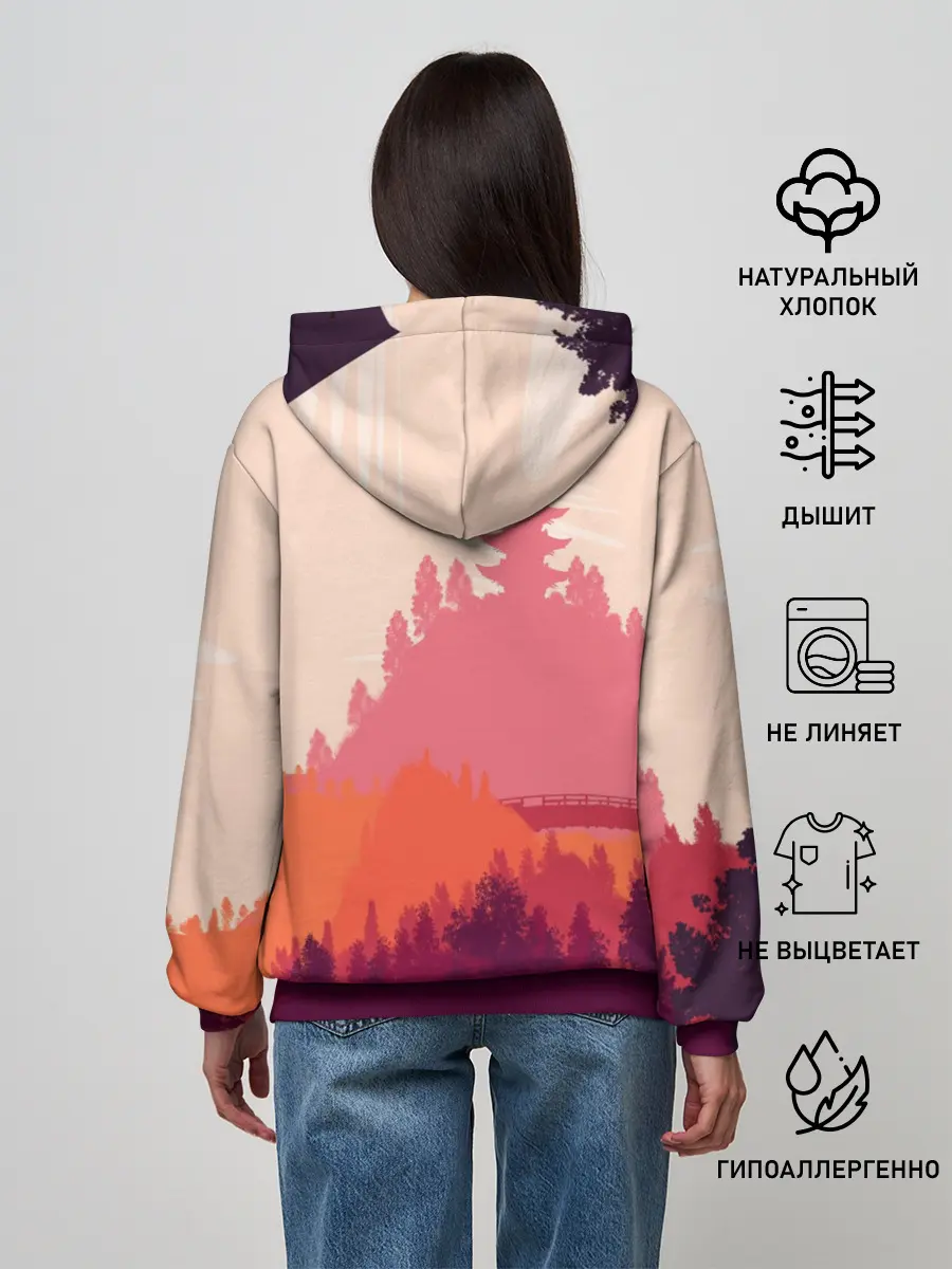 Женское худи / Firewatch