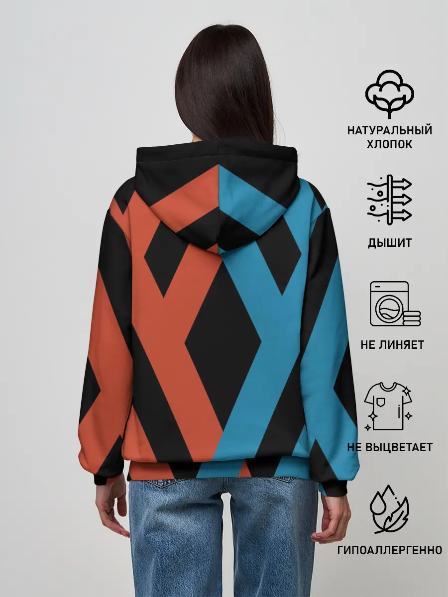 Женское худи / two XX on black