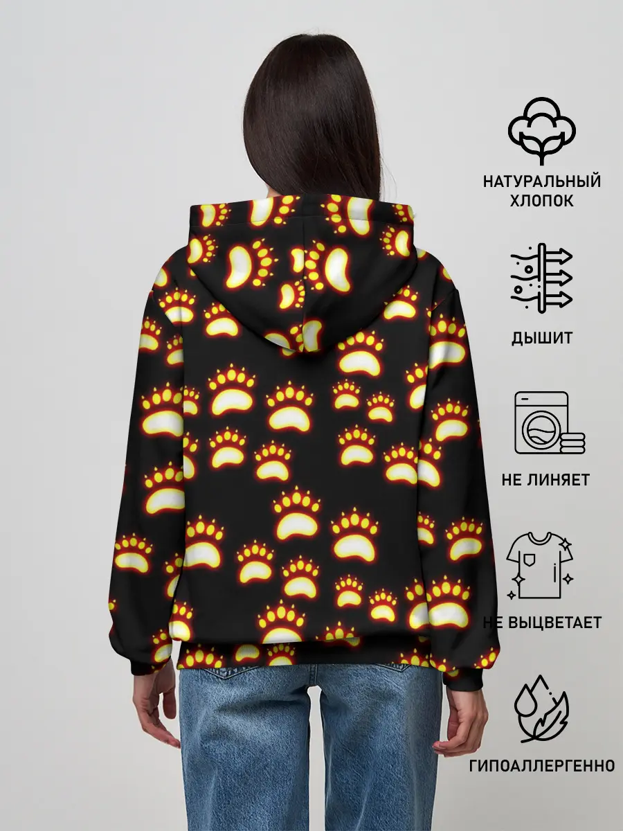 Женское худи / Сила удара медведя