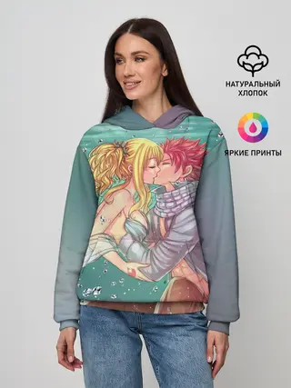 Женское худи / Хвост Феи поцелуй Люси и Нацу