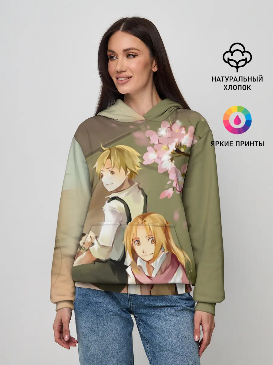 Женское худи / Стальной алхимик