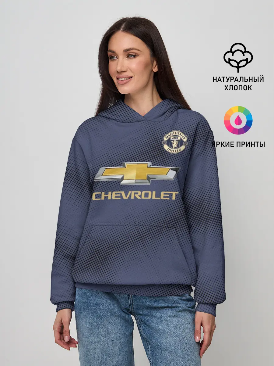 Женское худи / Manchester United away 18-19