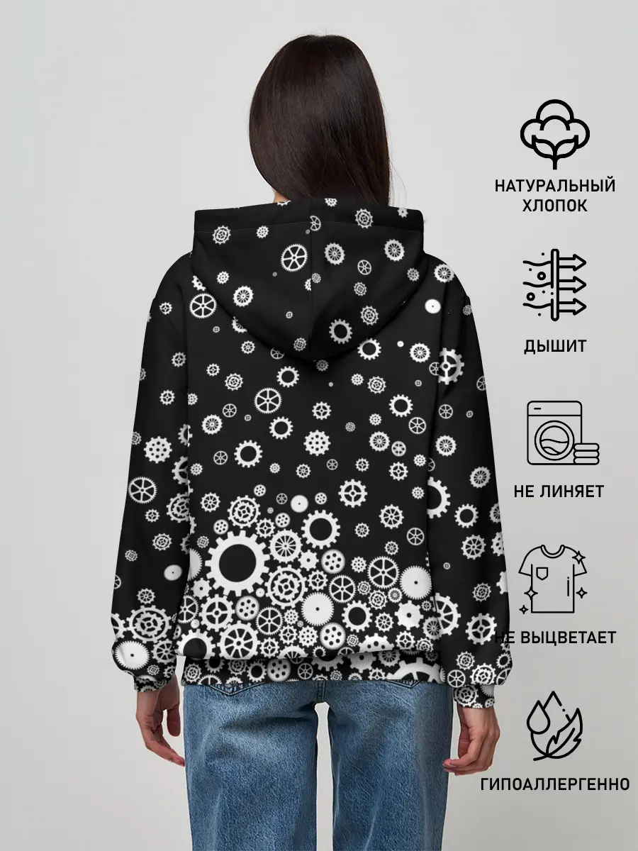 Женское худи / Шестеренки