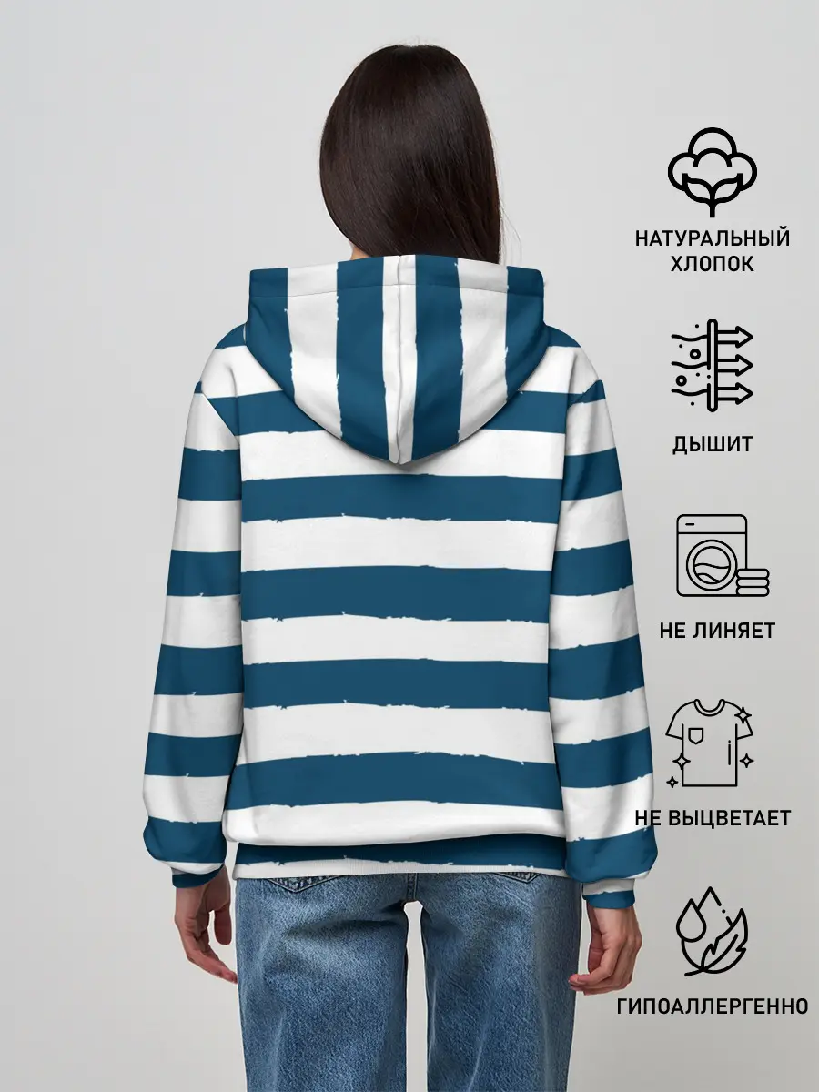 Женское худи / в спокойном море плохие моряки
