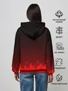 Женское худи / Kumamon горит
