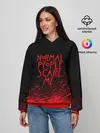 Женское худи / NORMAL PEOPLE SCARE ME