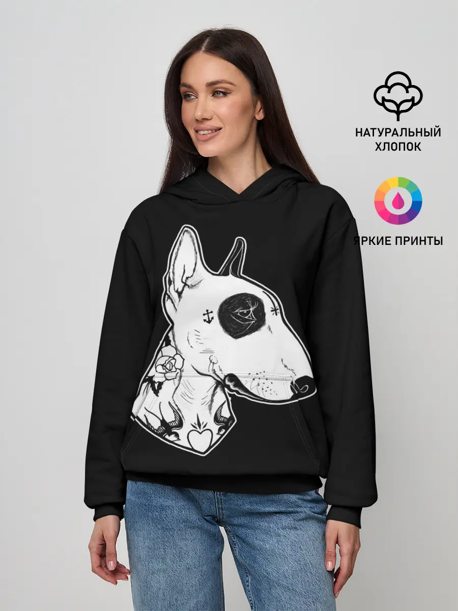 Женское худи / Бультерьер