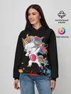 Женское худи / Радужный единорог